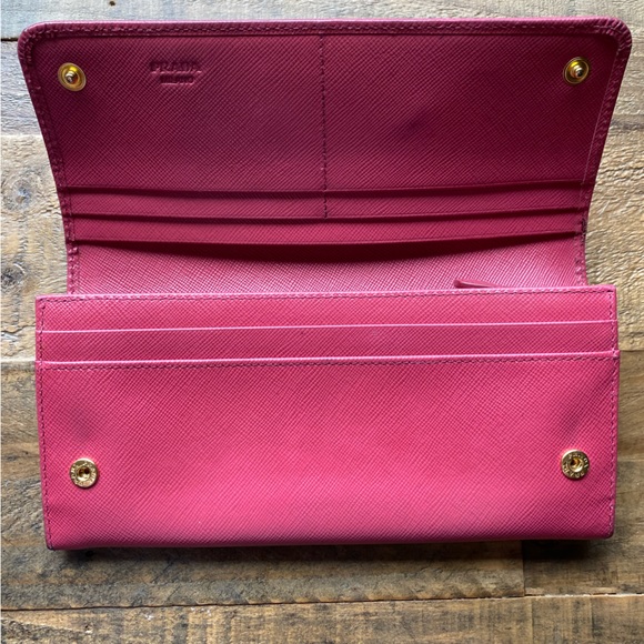 PRADA LONG WALLET WITH DOUBLE SNAPS - Picture 12 of 15